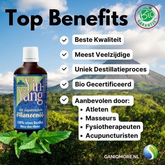 japanse plantenolie - japanisches pflanzenol - top benefits - ganiqmore.nl