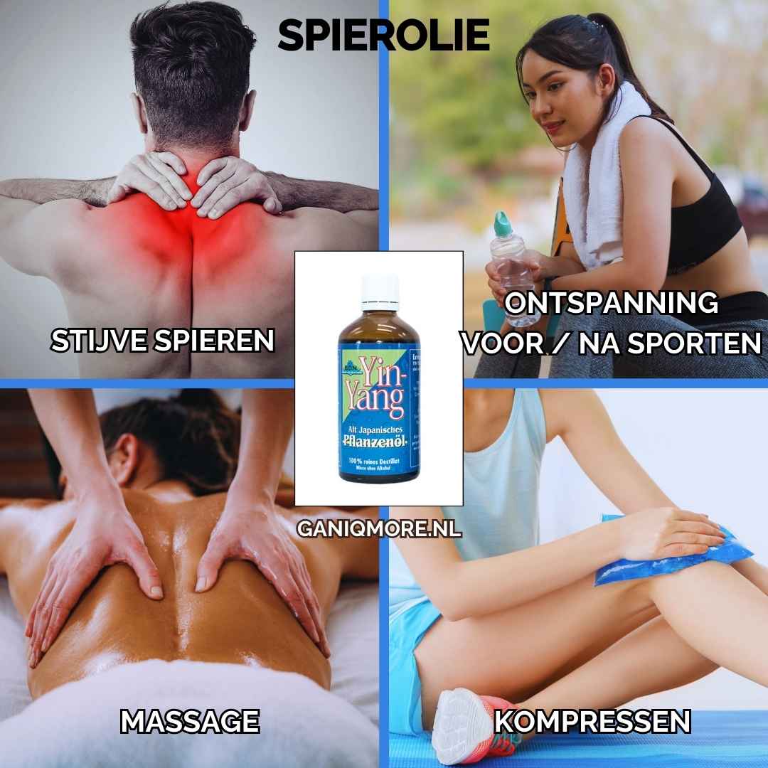Japanse plantenolie - japanisches pflanzenol - spierpijn - sport - massage - kompressen