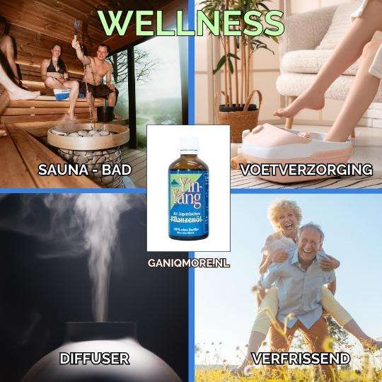 Japanse plantenolie - japanisches pflanzenol - sauna - bad - voetverzorging - diffuser - ganiqmore.nl