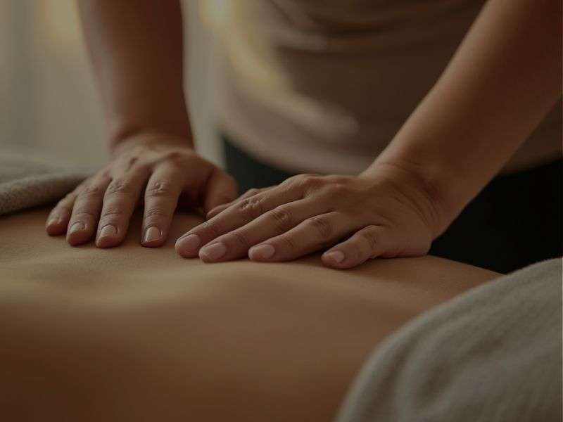 Massage met Yin Yang Japanse Plantenolie
